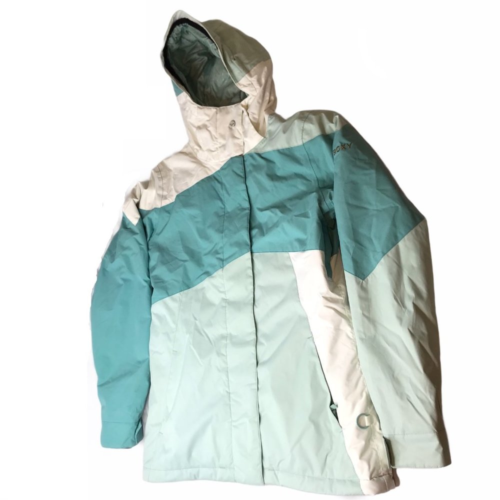 ROXY Parka Winter Coat Insulated Full Zip Hooded M